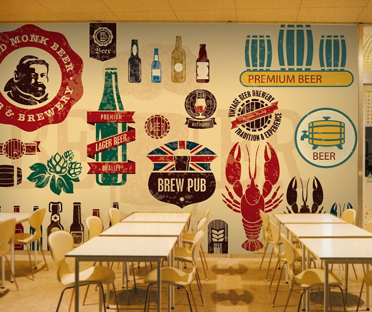 Terkeren 11 Desain Wallpaper  Dinding Cafe  Joen Wallpaper 