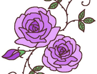 無料イラスト画像 かわいい 薔薇 イラスト 簡単