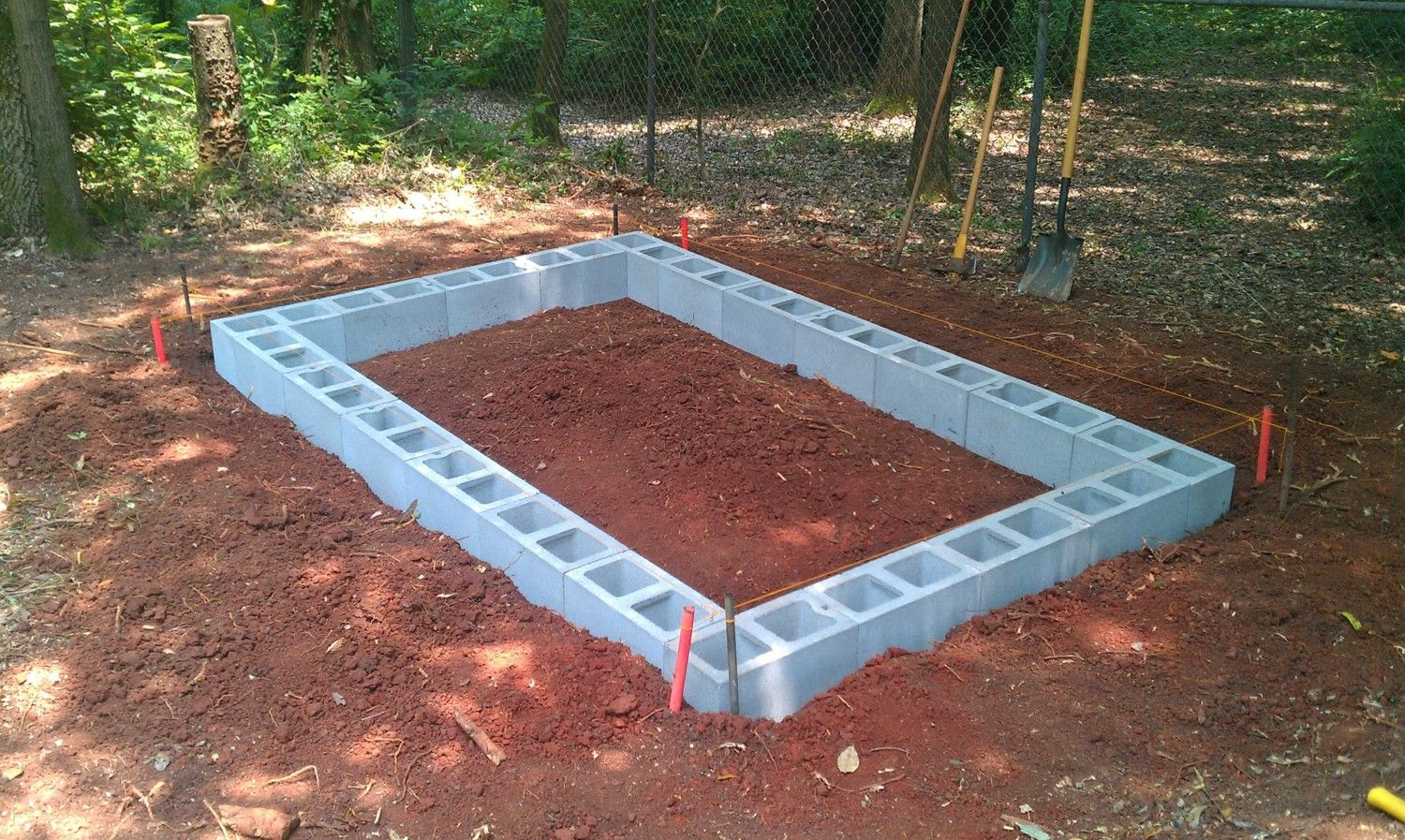 How to build a concrete block shed foundation ~ Haddi