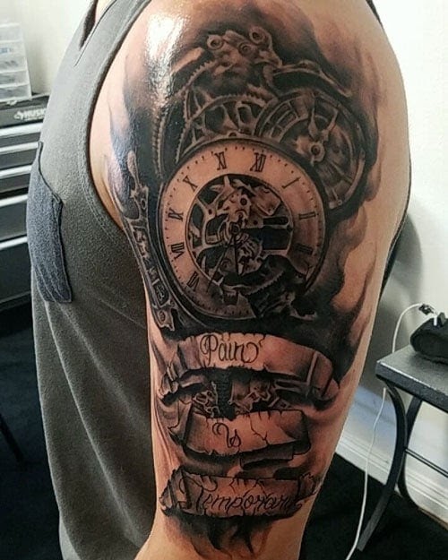 Best 24 Upper Arm Half Sleeve Tattoo Ideas