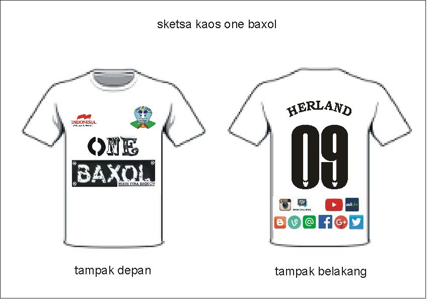 Gambar Sketsa  Baju  Kaos Polos  Desain Kaos Menarik
