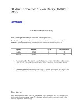 Read and download ebook gizmo worksheet answers element builder pdf at public ebook library gizmo worksheet answers ele. Student Exploration Nuclear Decay Answer Key Flip Ebook Pages 1 4 Anyflip Anyflip
