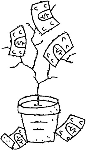 Use these visual coloring pages to keep if you're like me, i need a visual to keep me motivated. Money Tree Coloring Page Free Printable Coloring Pages