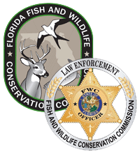 FWC logo and law enforcement badge