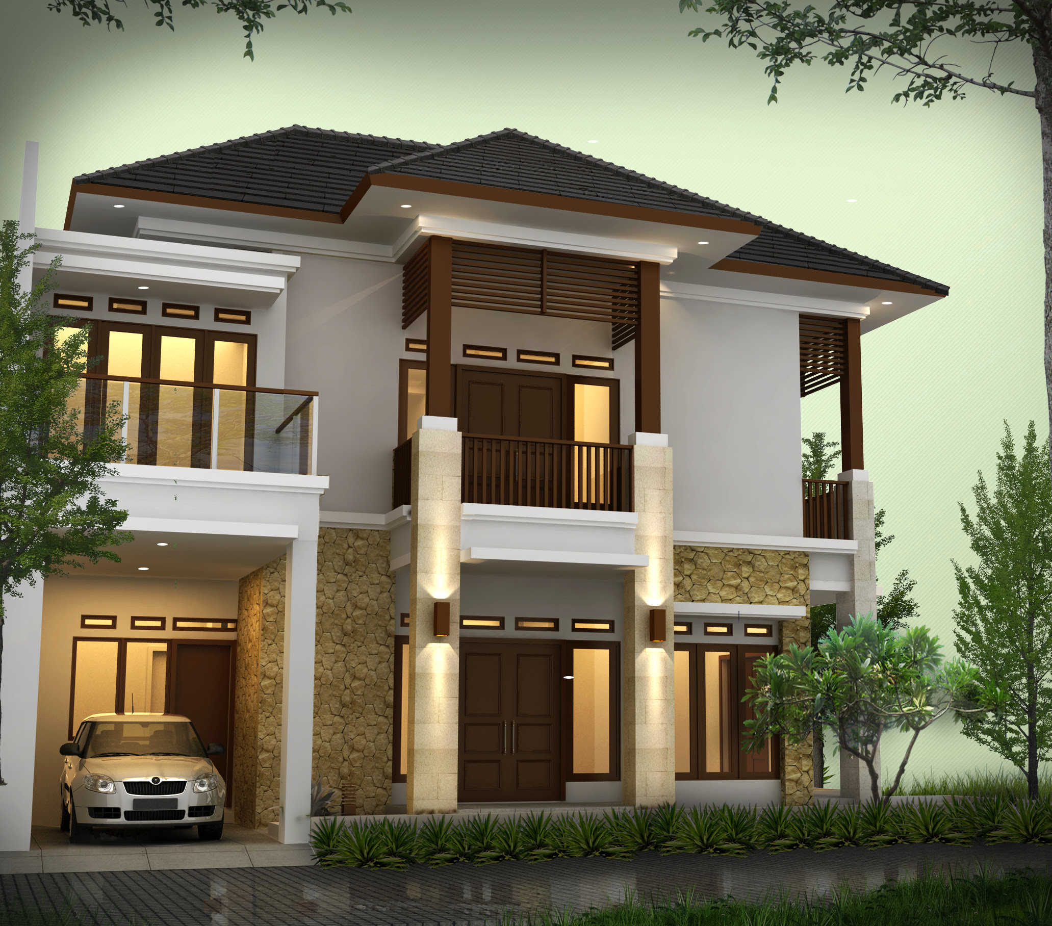 Baru 13 Desain Rumah 2 Lantai 10 X 15