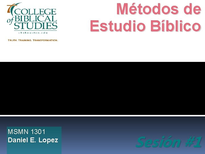 Mtodos De Estudio Bblico Msmn 1301 Daniel E