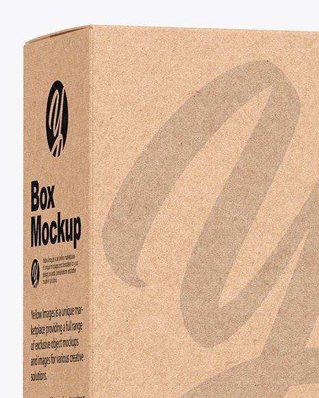 Download Download Bottle Box Packaging Mockup PSD - Kraft Box ...