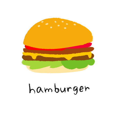 画像をダウンロード かわいい おしゃれ ハンバーガー イラスト