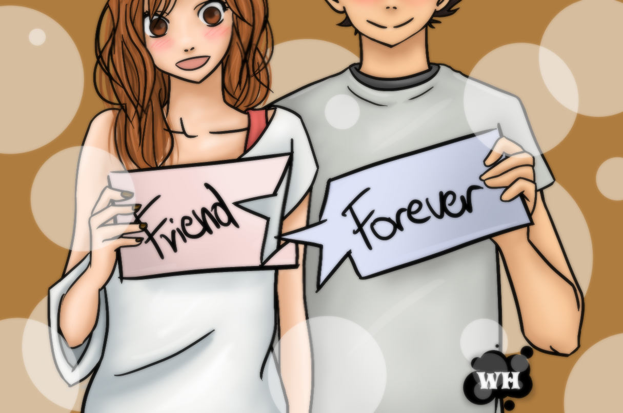 Cute Anime Girl Bff Drawings