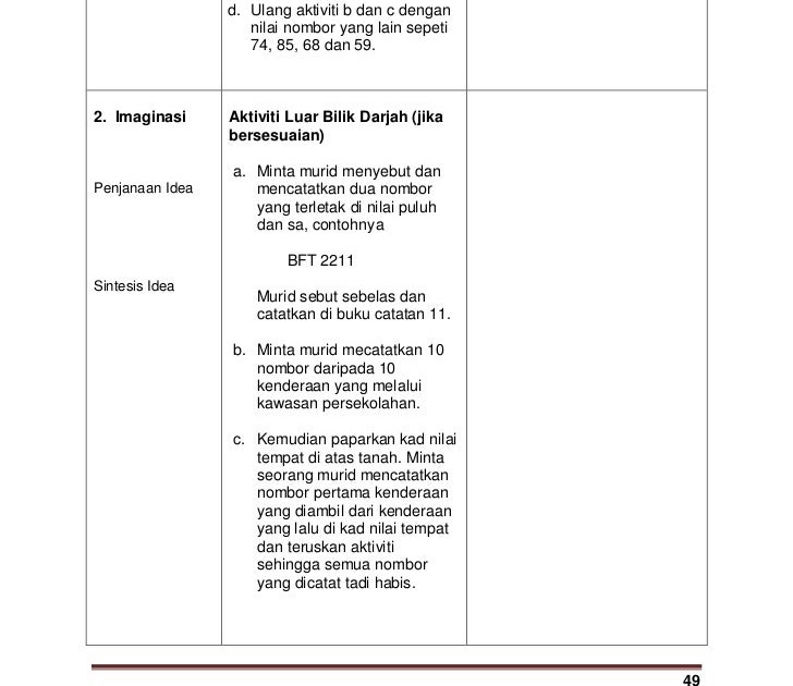 Soalan Matematik Nilai Tempat - Selangor v