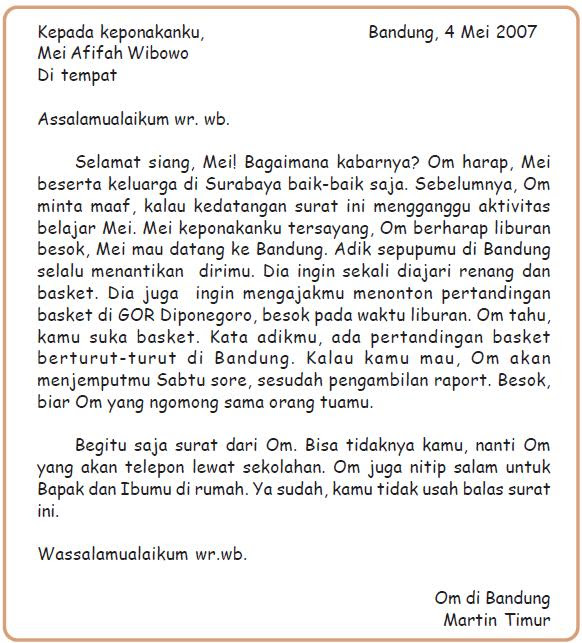 Contoh Surat Pribadi Untuk Teman Tentang Liburan - Contoh Kee
