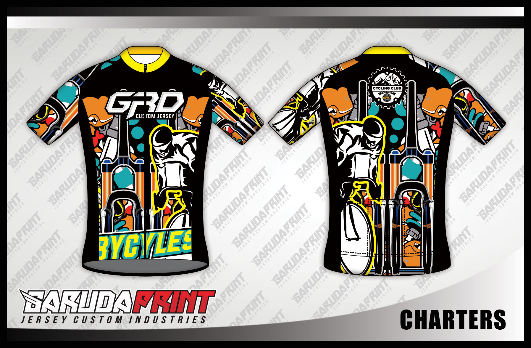  Contoh Desain Kaos Sepeda  Gunung 1001desainer