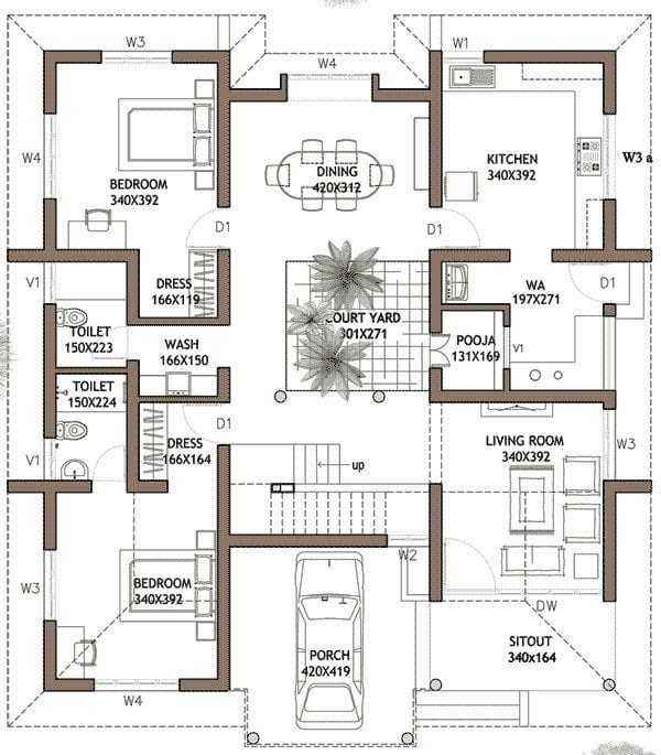 23 Cool Kerala  House  Plans  4  Bedroom  Double Floor