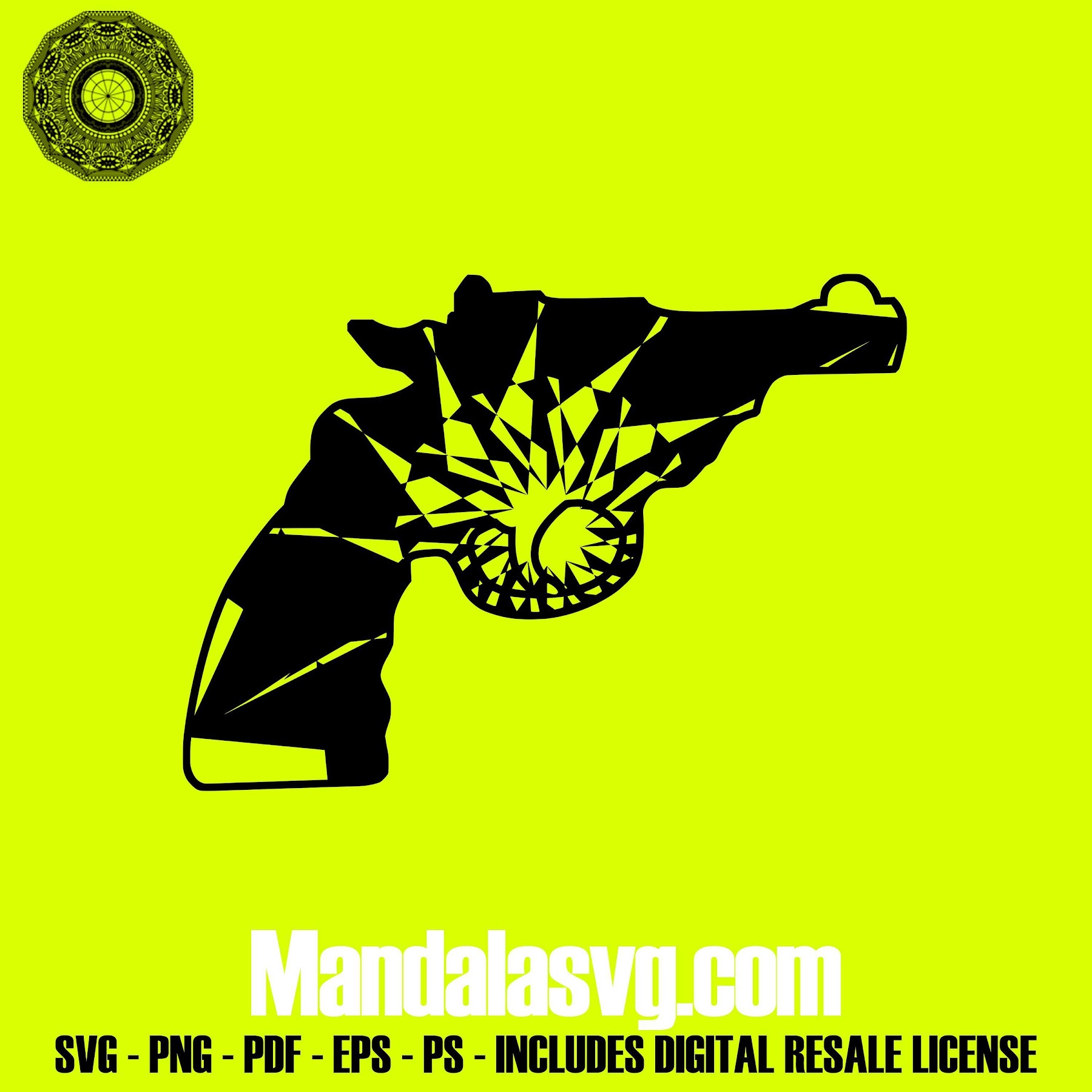 Free Free Gun Mandala Svg SVG PNG EPS DXF File