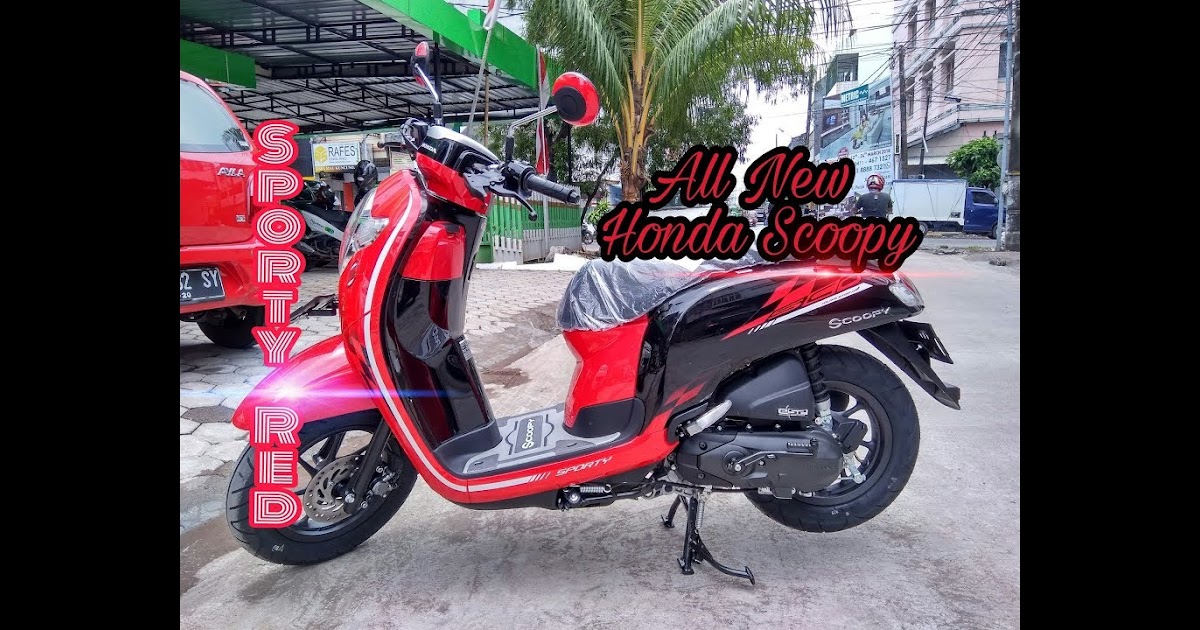 Populer Modif Scoopy  Merah  Hitam  2022 Modifhits