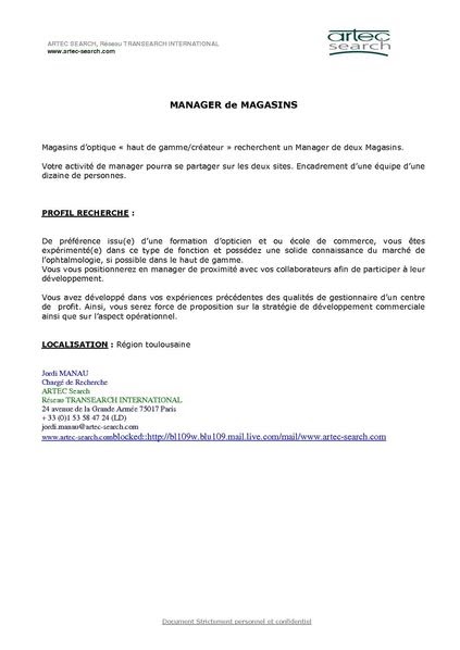 Réponse à Demande D'emploi Lettre  Employment Application