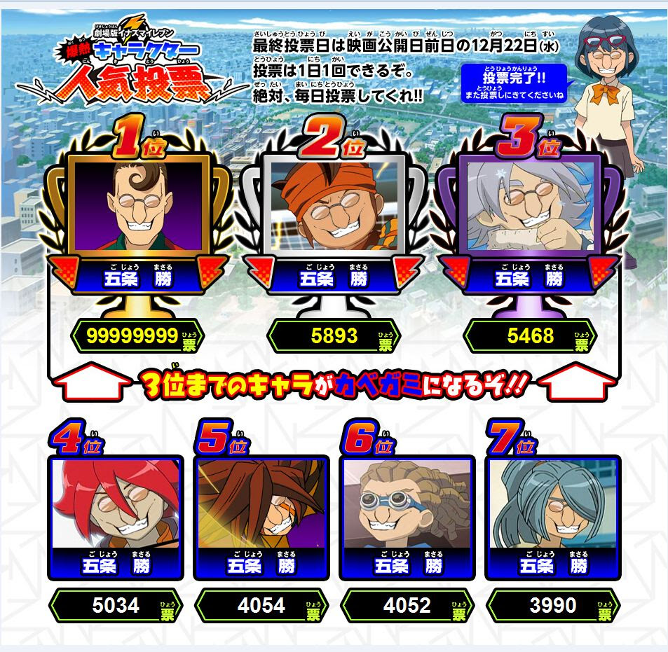 ベストイナズマ イレブン 3 隠し キャラ アニメ画像