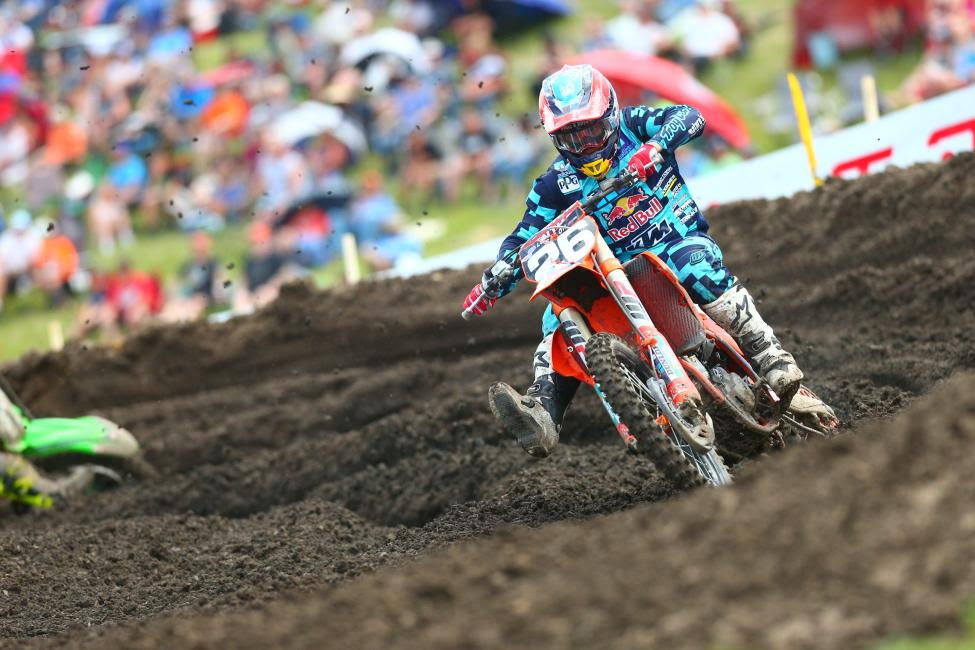 Alex Martin tied for the overall win, but had to settle for the runner-up spot.Photo: MX Sports Pro Racing / Jeff Kardas