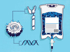 Illustration of CAR T-cell therapy