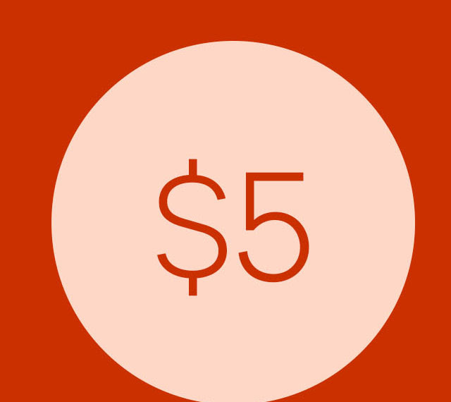 $ 5