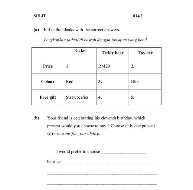 Menjawab Soalan In English - Kecemasan k