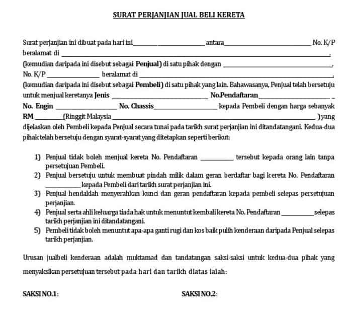 Pdf Surat Perjanjian Perkongsian Perniagaan