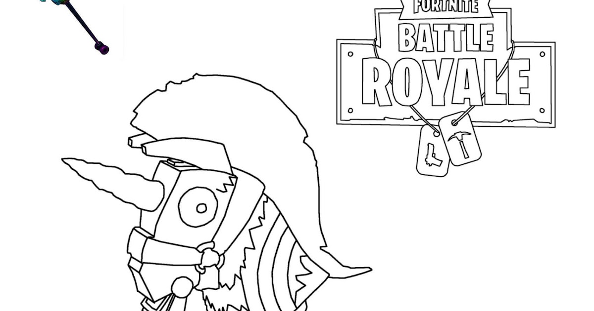 Coloriage Mini Fortnite Lama Skin