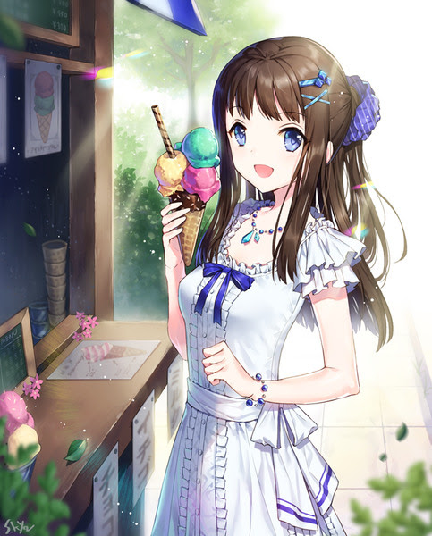 アイス 女の子 イラスト アイス 女の子 イラスト