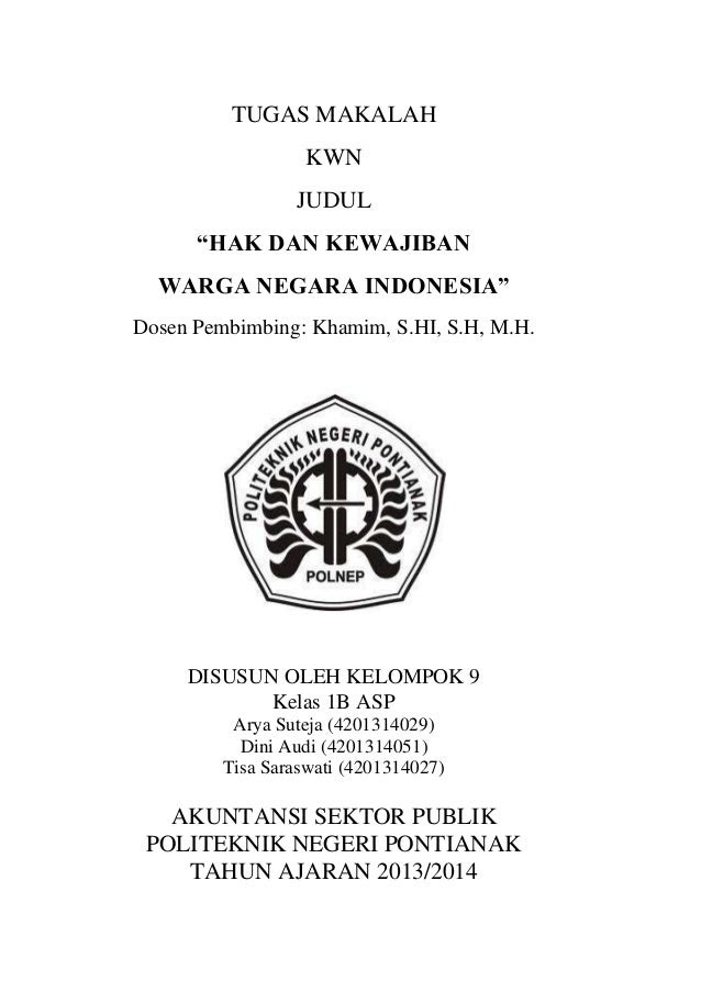 Contoh Makalah Hukum Pidana - Fir Saw