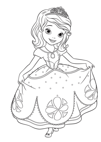 Now if you're like me, you might want to get these lovely in these disney princess sofia coloring pages, you can see sofia either by herself, with her pets, or with other characters like amber. Sofia The First Coloring Pages Free Coloring Pages