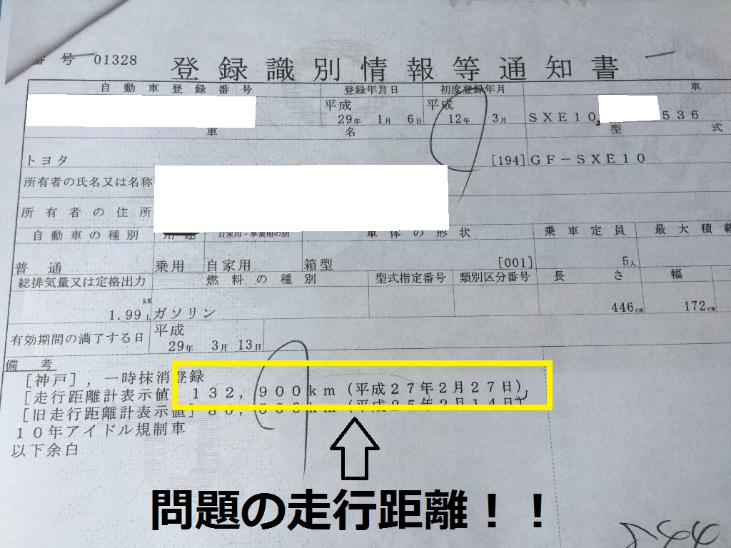 車検証 走行距離 見方 Kuruma