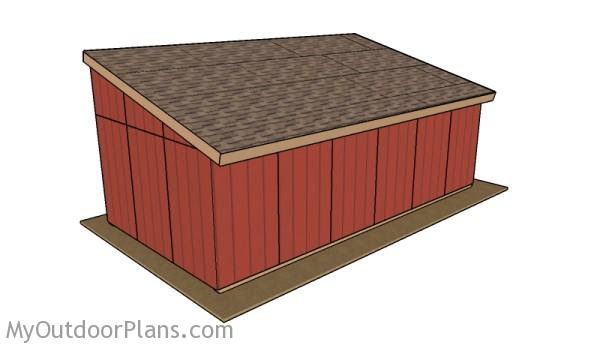 loafing shed plans horse shelter