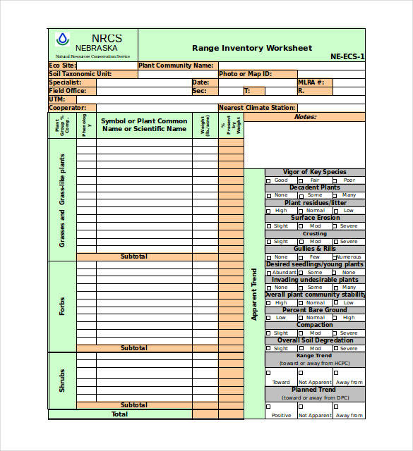 Physical Stock Excel Sheet Sample - Inventory Spreadsheet ...