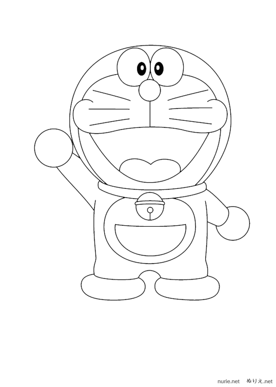 子供向けぬりえ 無料印刷可能ドラえもん 塗り絵 無料 ダウンロード 3d