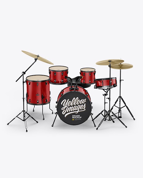 Download Drum Kit Mockup - Front View PSD Template