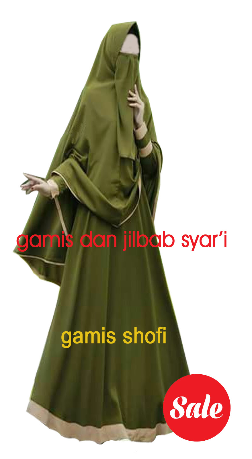 Gamis Hijau  Botol  Kombinasi Beaux m