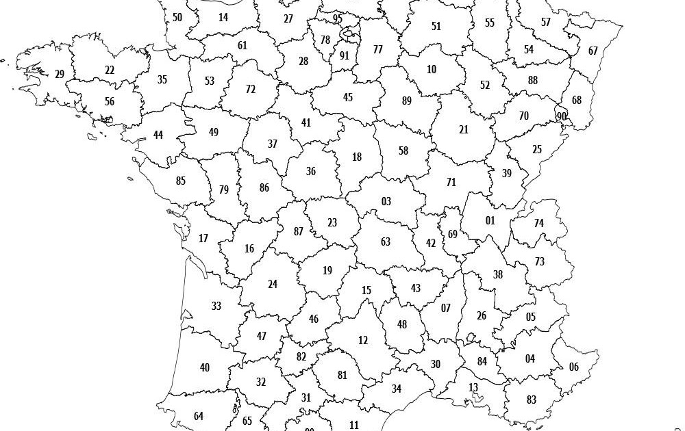 carte de france a colorier avec departement Carte De France A Colorier Avec Paint Visual Motley carte de france a colorier avec departement