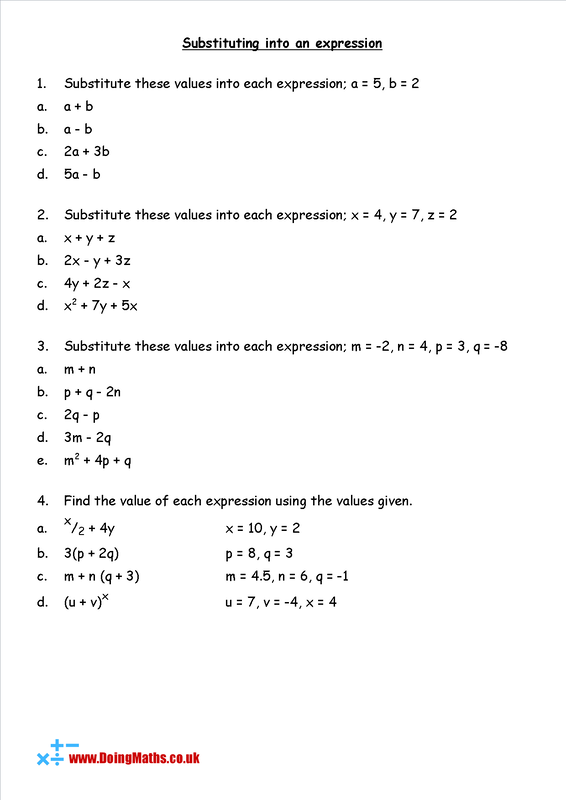 53 pdf algebra worksheet year 7 printable and worksheets docx