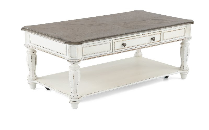 From accents to sculptures to decorative trays to flower vases, these. Antique White Coffee Table Magnolia Manor Rc Willey