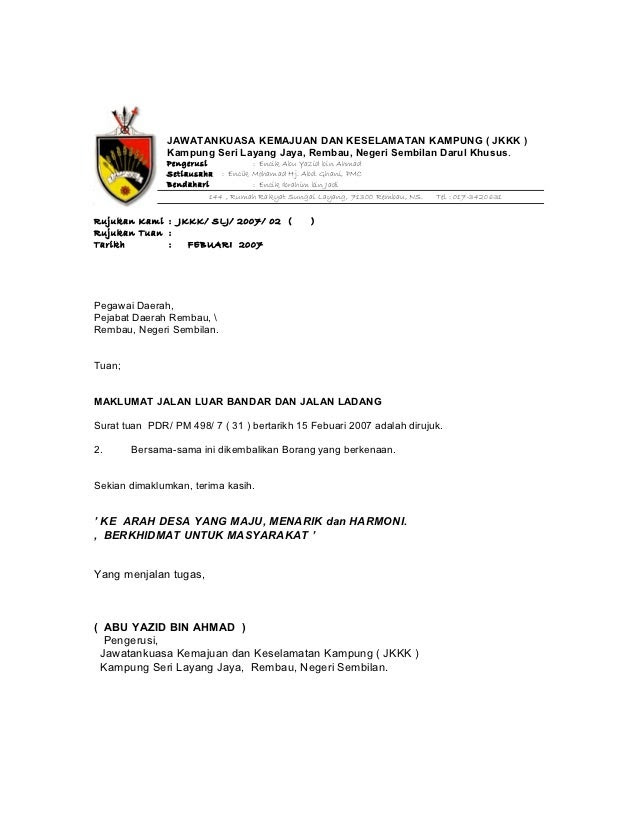 Contoh Surat Rasmi Pertukaran Akaun Bank - Rasmi H