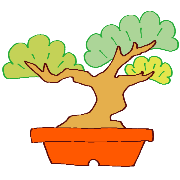動物画像無料 驚くばかり盆栽 イラスト かわいい