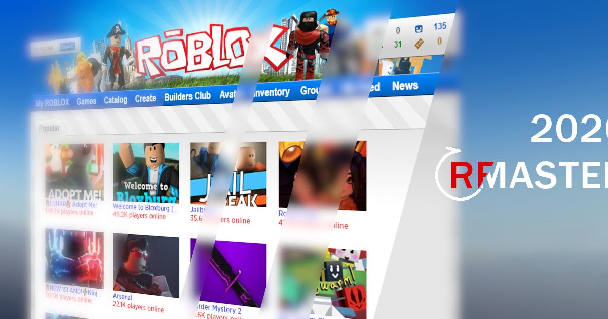 Old Roblox Home Screen | Free Robux Generator Demo - 