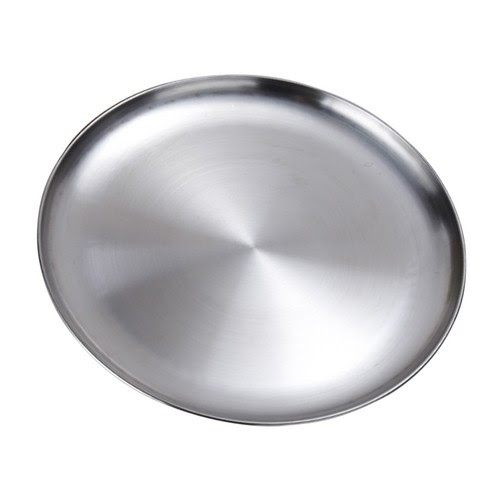 Beacuse rice hull will cooking. Stainless Steel Round Rice Tray Plate Serving Dish Platter Meat Buffet 17cm Dinnerware Serveware Universitasfundacion Home Garden
