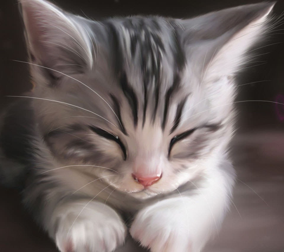 上かわいい 壁紙 スマホ 壁紙 猫 イラスト アニメ画像