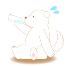 75 飲む 人 水 飲む イラスト 動物ゾーン