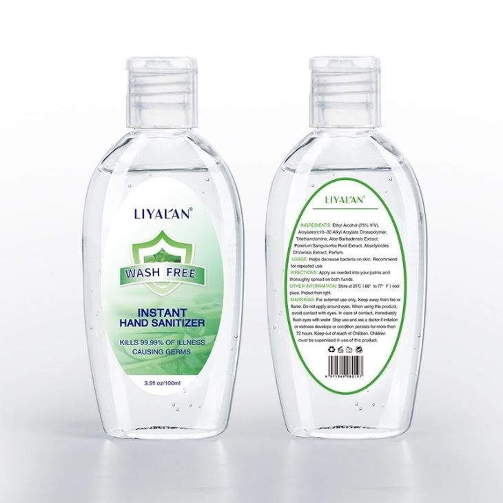 Water and carbopol are mixed, until it forms a viscous gel. China Customized 100ml 75 Alcohol Hand Sanitizer Gel Manufacturers Suppliers Factory Wholesale Pricelist Lfyassist