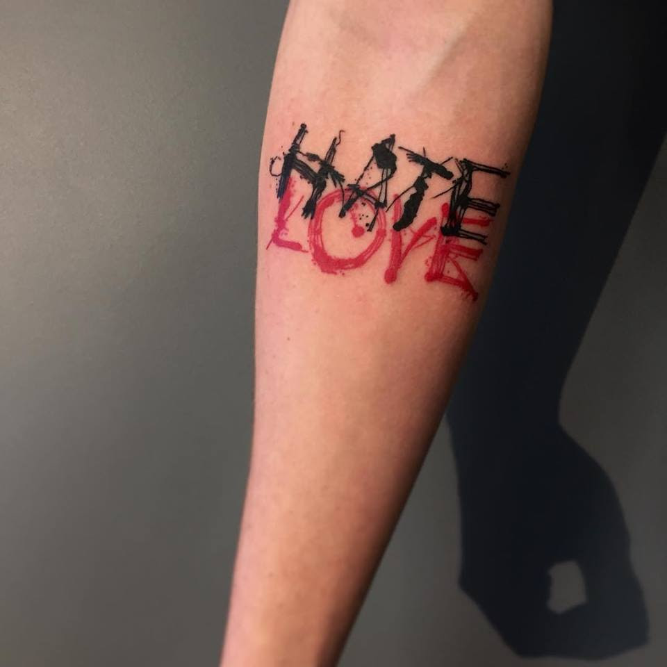 I Hate Love Tattoos Tattoo