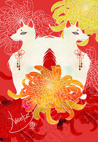 すべての美しい花の画像 元の狐 壁紙 和風