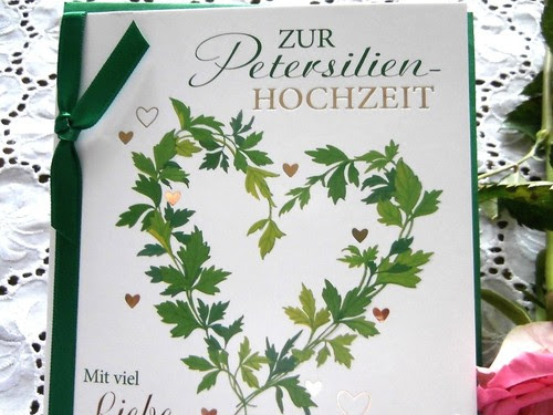 Lustige sprüche und herzliche glückwünsche zur petersilienhochzeit, die nach 12,5 jahren ehe. Mobel Wohnen Gluckwunschkarte Petersilie Hochzeit 12 5 Jahre Creme Grun Herz Spruch Satinband Feste Besondere Anlasse