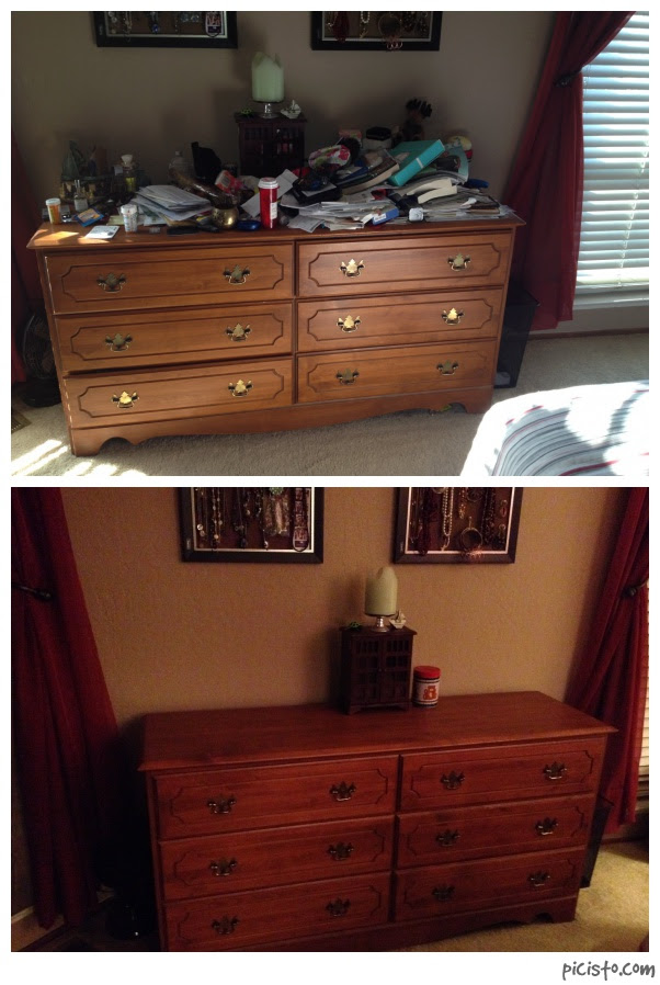 Cluttered Dresser No More!